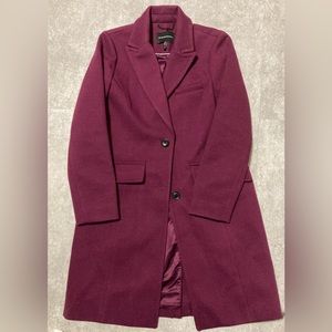 BCBG MAXAZRIA Raspberry Single Breasted 2 Button COAT